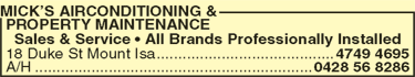 Mick's Airconditioning & Property Maintenance - Accommodation Brisbane 2