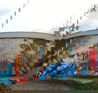 Willans Hill Water Tower Mural - Accommodation Brisbane