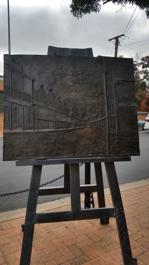 Russell Drysdale Easel Sculpture - Accommodation Brisbane 0