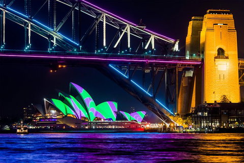 Vivid 90-Minute Sydney Harbour Catamaran Cruise With BYO Drinks - Accommodation Brisbane 0