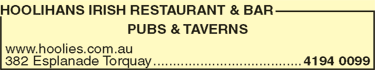 Hoolihans Irish Restaurant & Bar - Accommodation Brisbane 6
