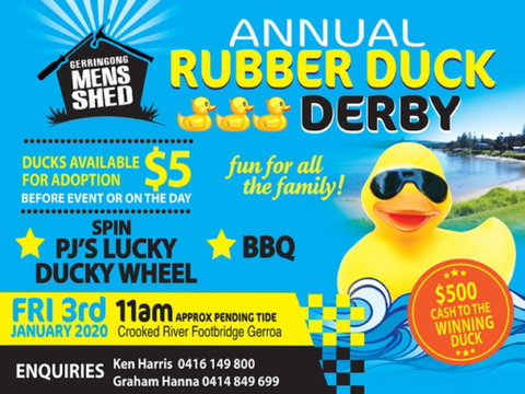 Gerringong Men’s Shed Annual Duck Derby - Accommodation Brisbane 0
