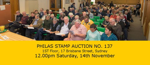PHILAS Stamp Auction No. 137 - Accommodation Brisbane 2