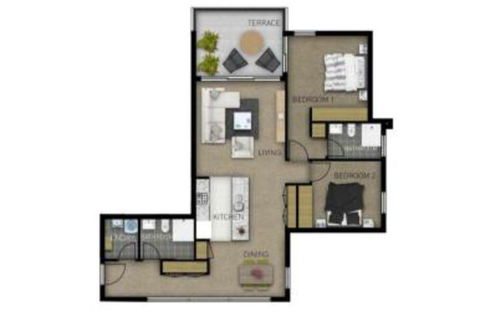 Stunning Liverpool 2Bed 2Bath Apartment With Breathtaking Views! 1 Month Stays Available - Accommodation Brisbane 3