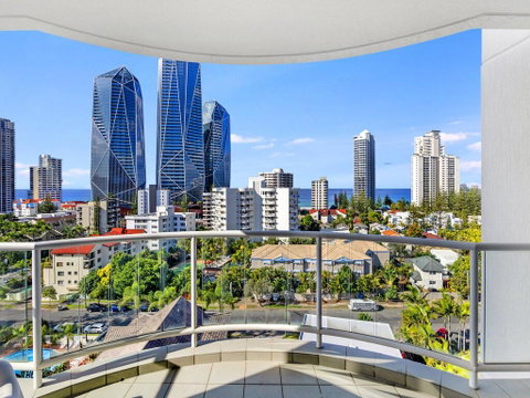 Gold Tower Private Deluxe 1 Bedroom Ocean View - Accommodation Brisbane 2
