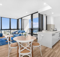 Grand Beach Views in 2-Bed Apartment With Balcony - Accommodation Brisbane