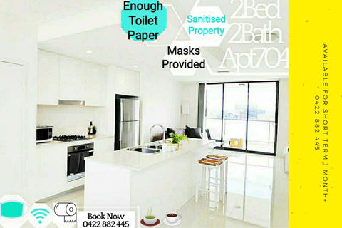 Stylish Liverpool 2Bed 2Bath Apartment -Skyline Views! -Masks Provided - Accommodation Brisbane 0