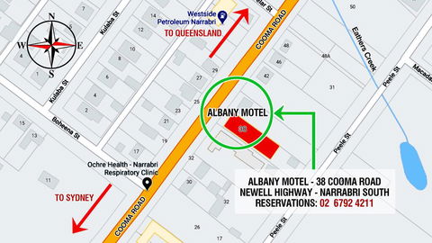 Aalbany Motel Narrabri - Accommodation Brisbane 1