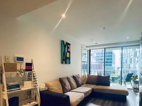 Docklands Cosy 1-bedroom Apartment With WiFi, Gym, Pool & Garden Terrace. - Accommodation Brisbane 4