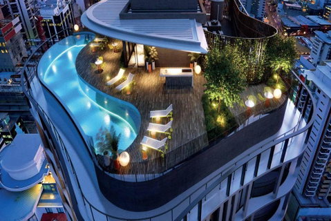 Rooftop Pool Stunning Apartment Queen Street - Accommodation Brisbane 2